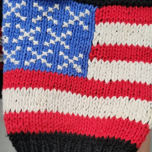 Vintage 90 Eagles Eye Teacher Ameeican  Cardigan Sweater  Size S - Picture 6 of 10